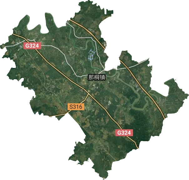 那桐镇卫星图
