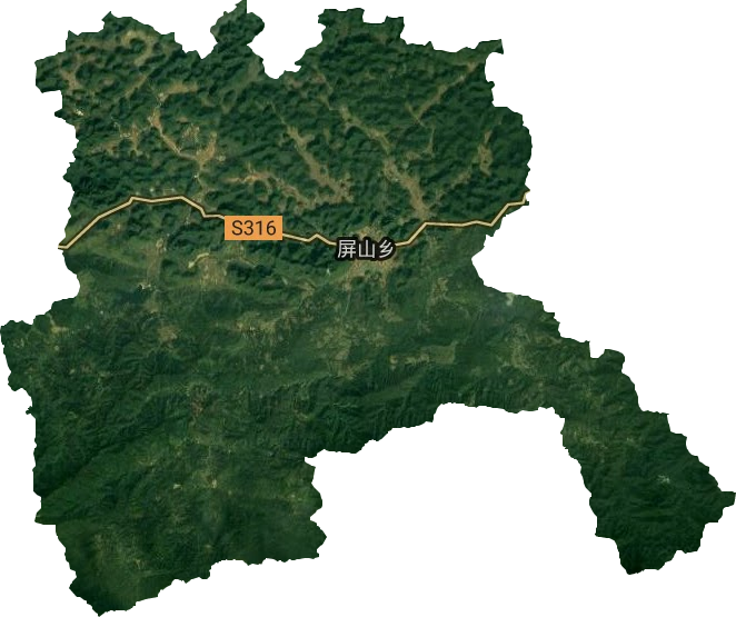 屏山乡卫星图