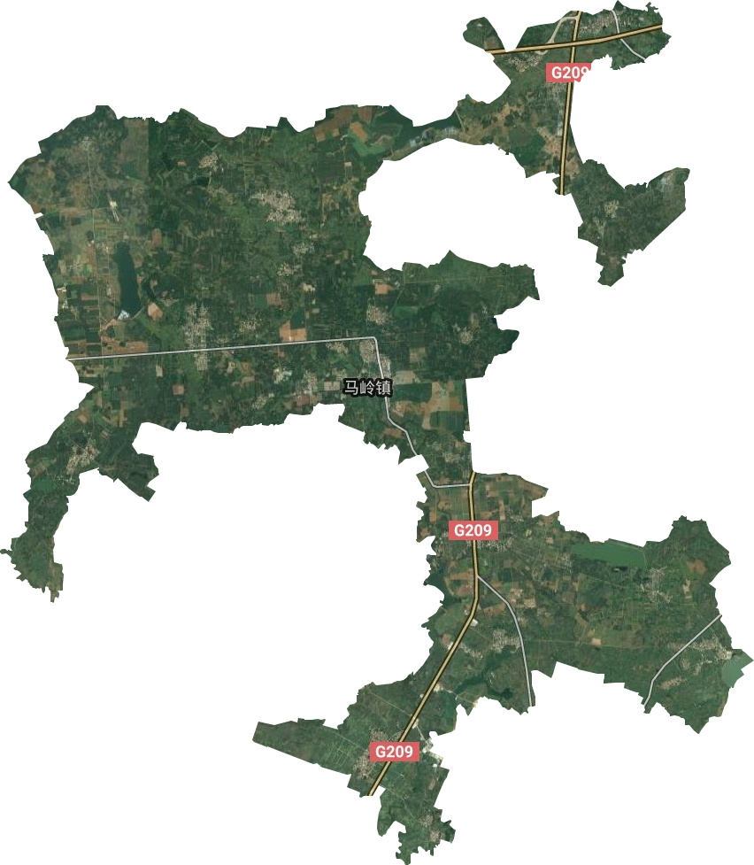 马岭镇卫星图