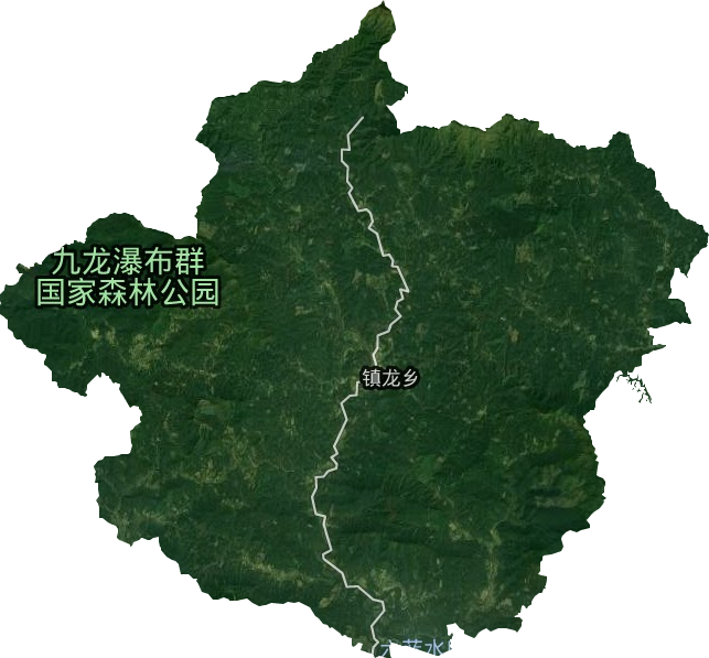 镇龙乡卫星图