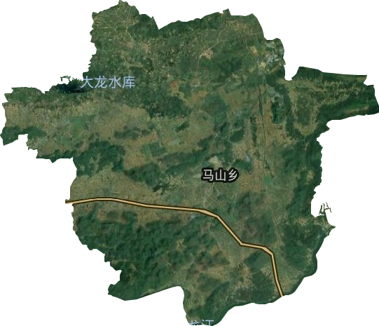 马山乡卫星图