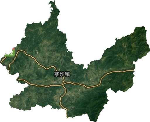 寨沙镇卫星图