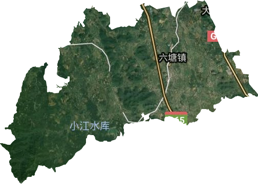 六塘镇卫星图