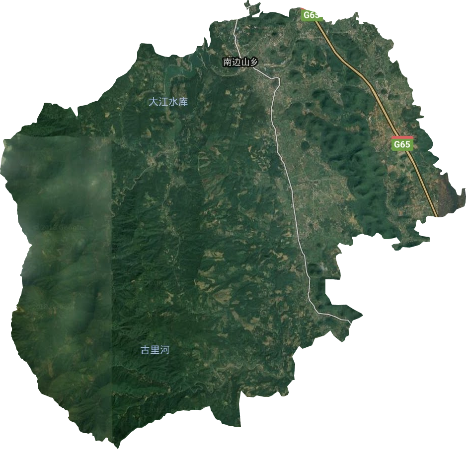 南边山乡卫星图