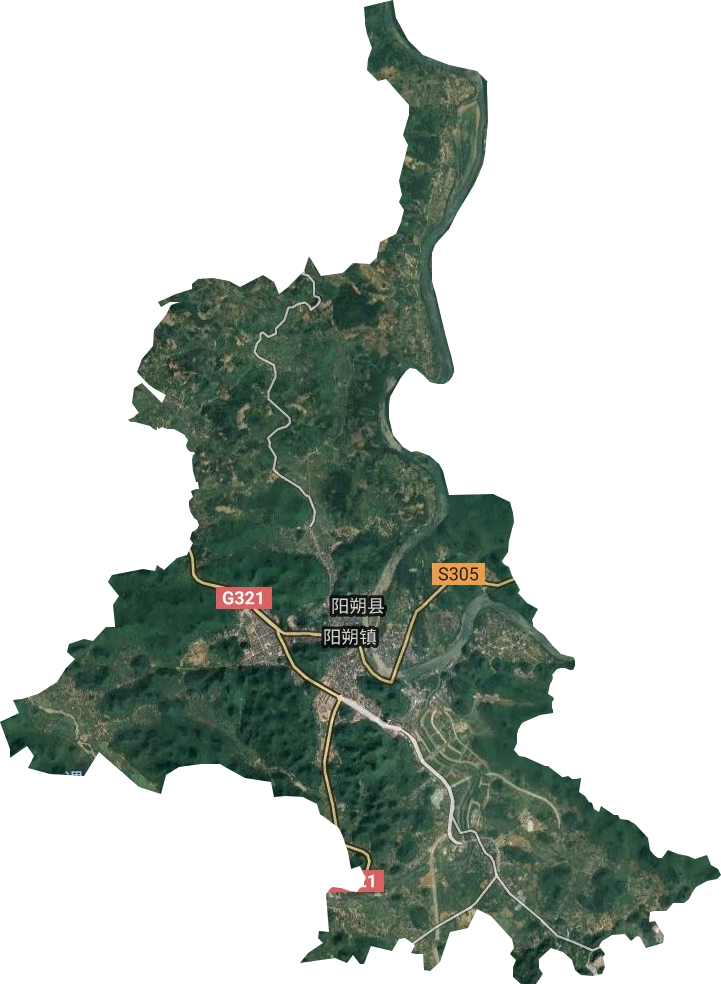 阳朔镇卫星图