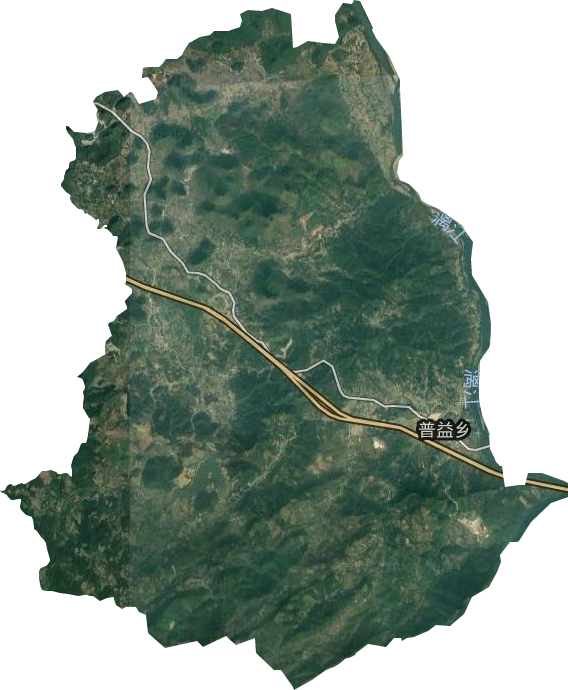 普益乡卫星图