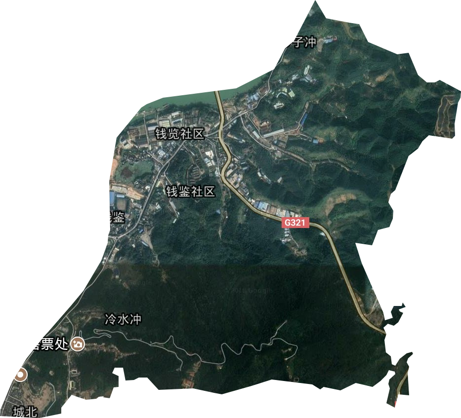 城北办街道事处卫星图