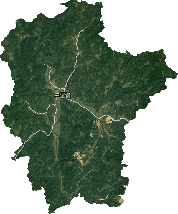 三堡镇卫星图