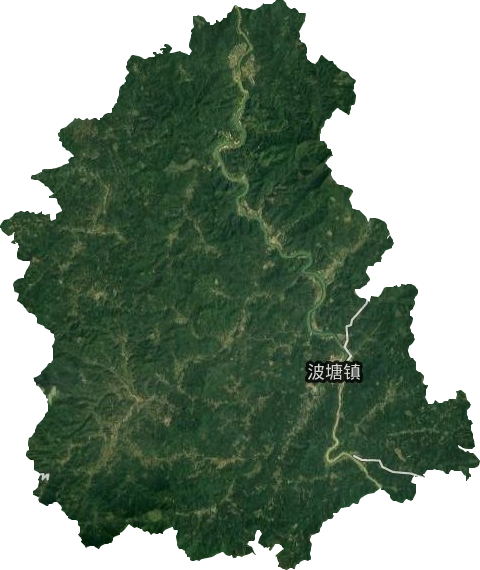 波塘镇卫星图