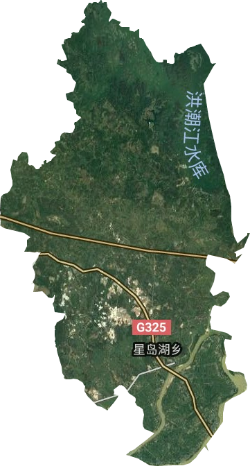 星岛湖乡卫星图