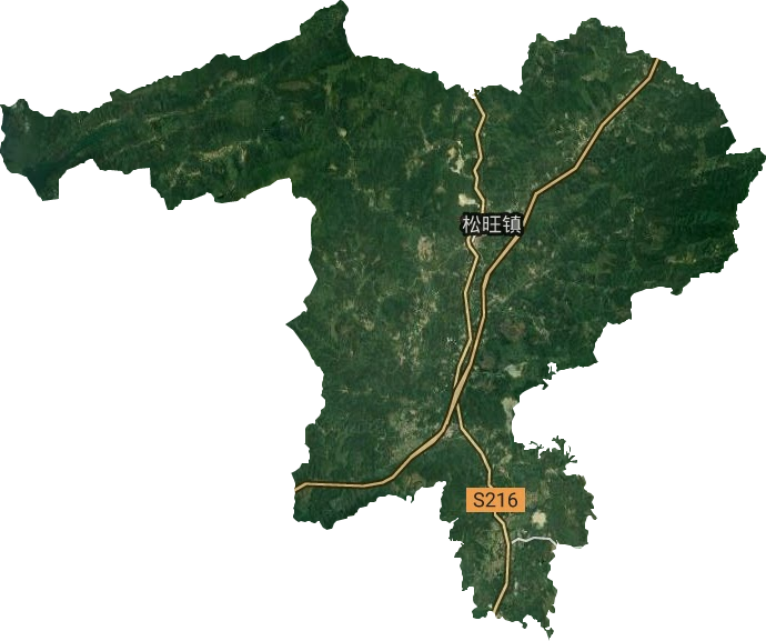 松旺镇卫星图