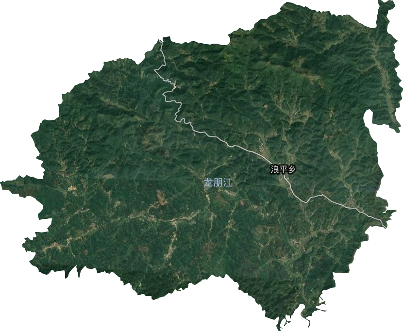 浪平乡卫星图