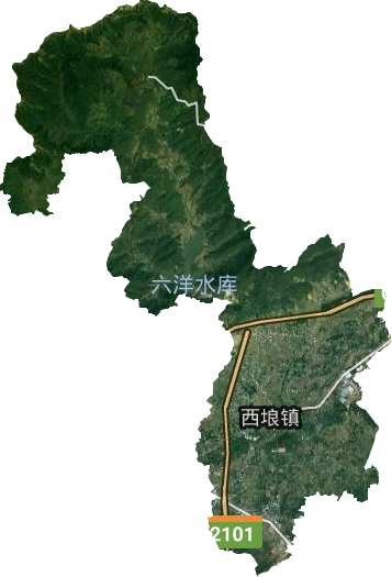 西垠镇卫星图