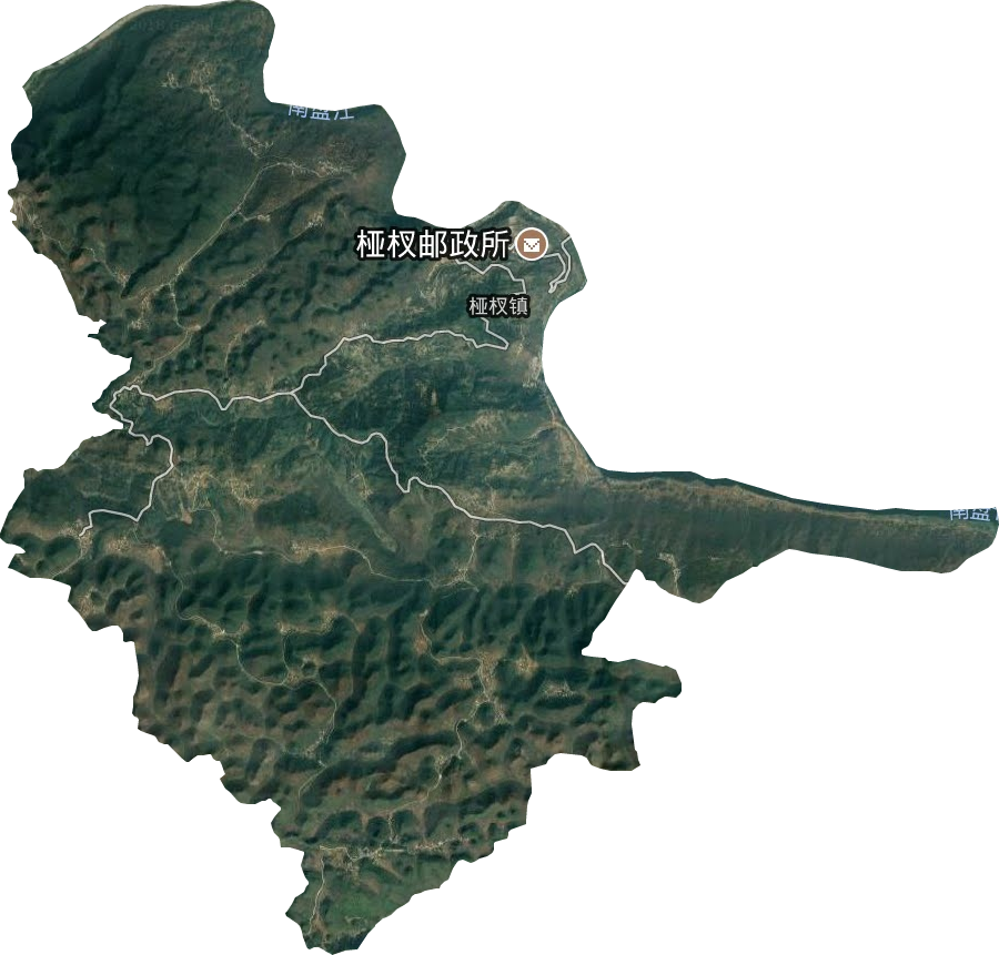 桠杈镇卫星图