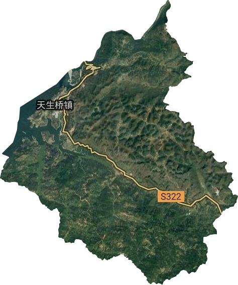 天生桥镇卫星图