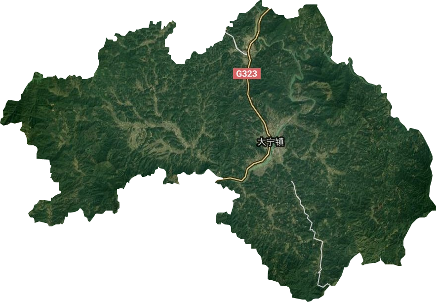 大宁镇卫星图
