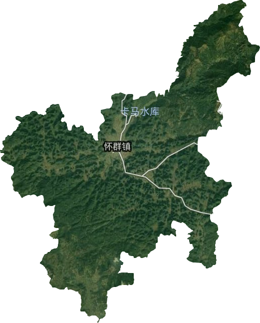 怀群镇卫星图
