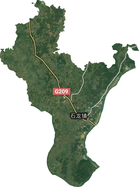 石龙镇卫星图