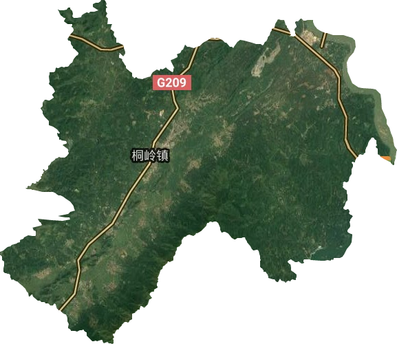 桐岭镇卫星图