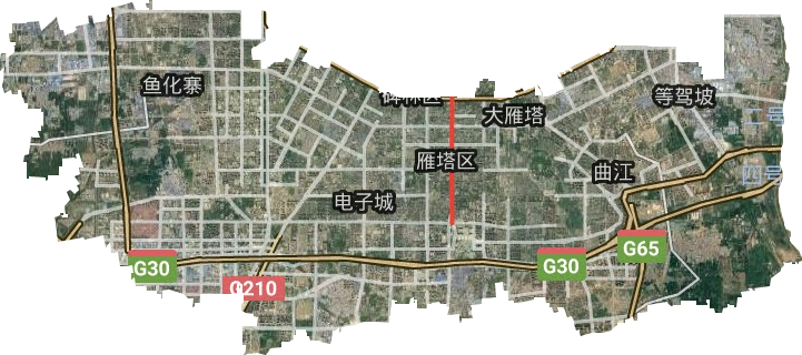 雁塔区卫星图