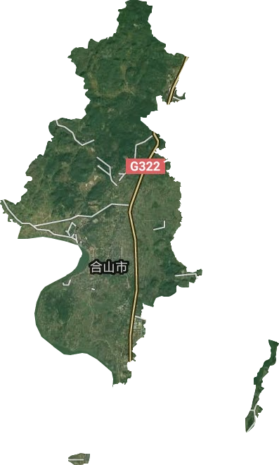 岭南镇卫星图