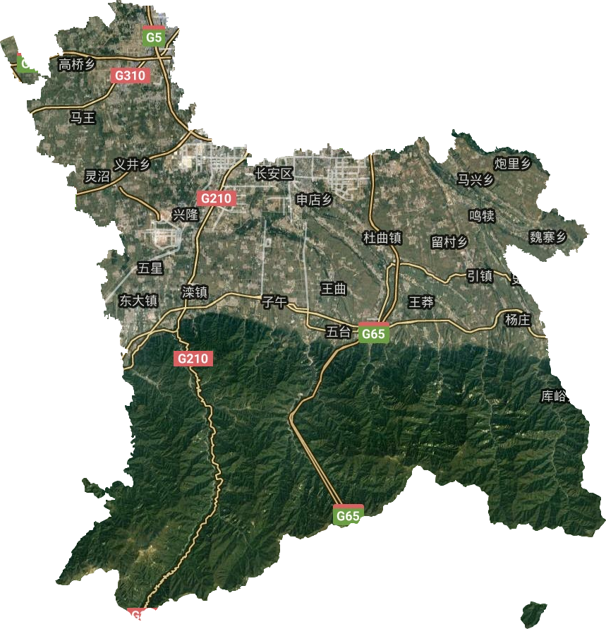 长安区卫星图