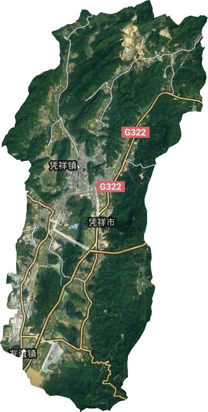 凭祥镇卫星图