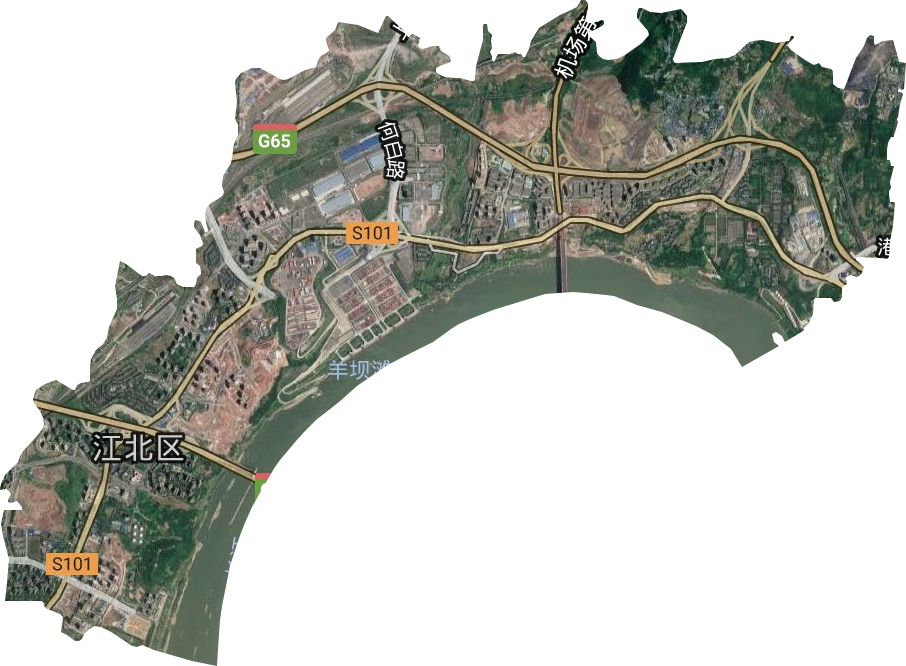 寸滩街道卫星图