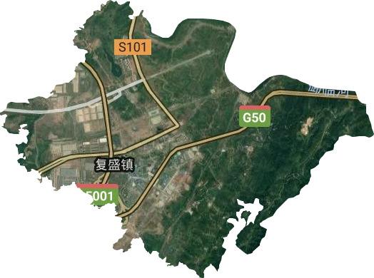 复盛镇人民政府卫星图