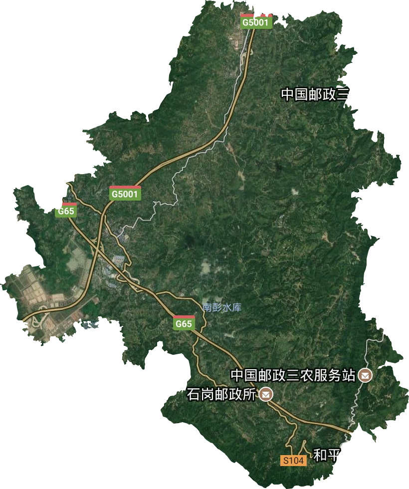 南彭街道卫星图