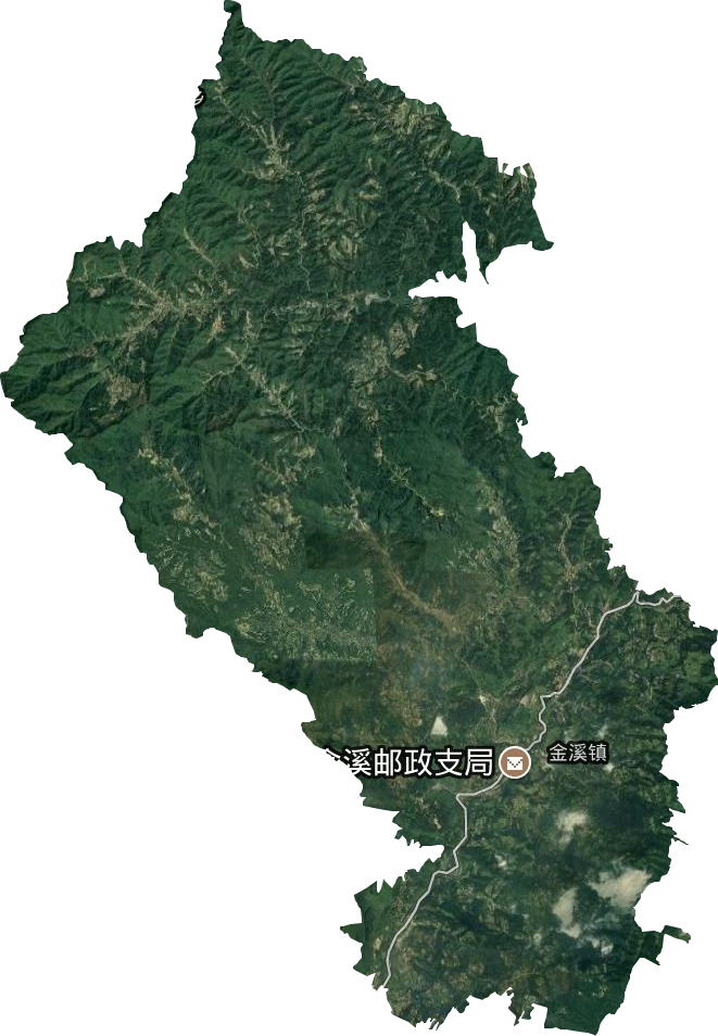 金溪镇卫星图