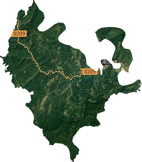小南海镇卫星图