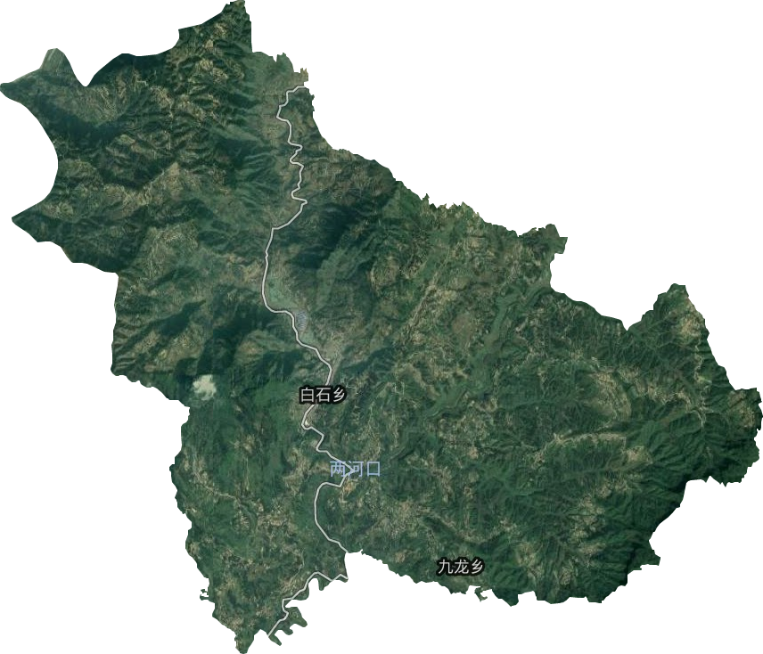白石乡卫星图