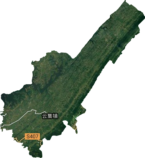 云集镇卫星图