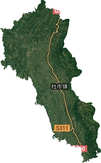 杜市镇卫星图
