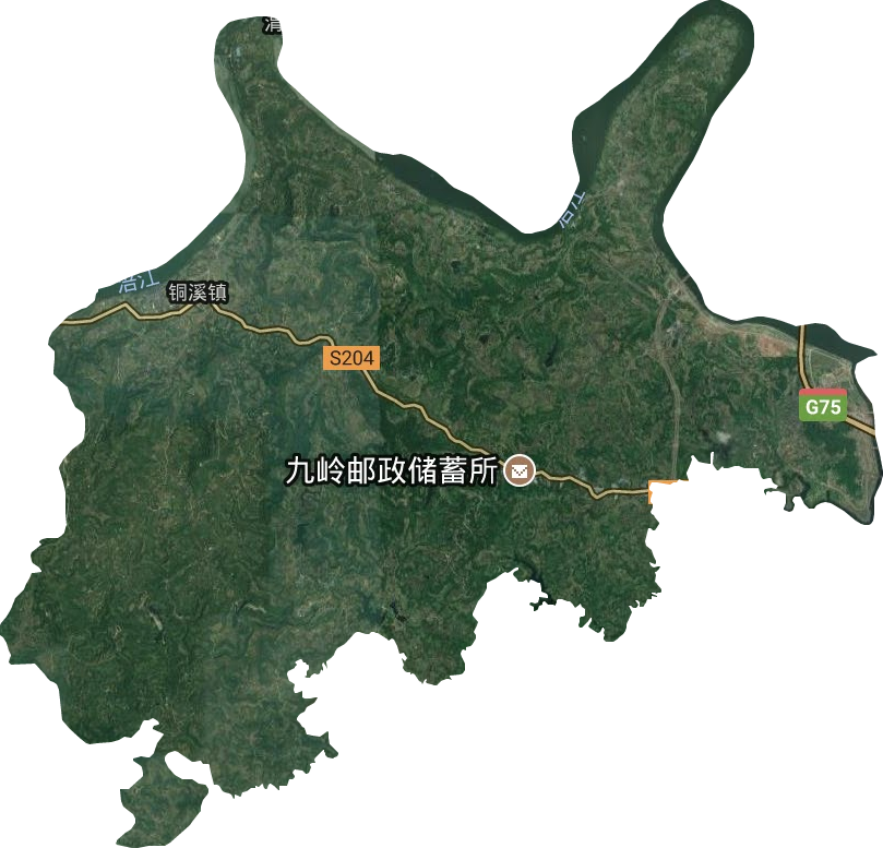 铜溪镇卫星图