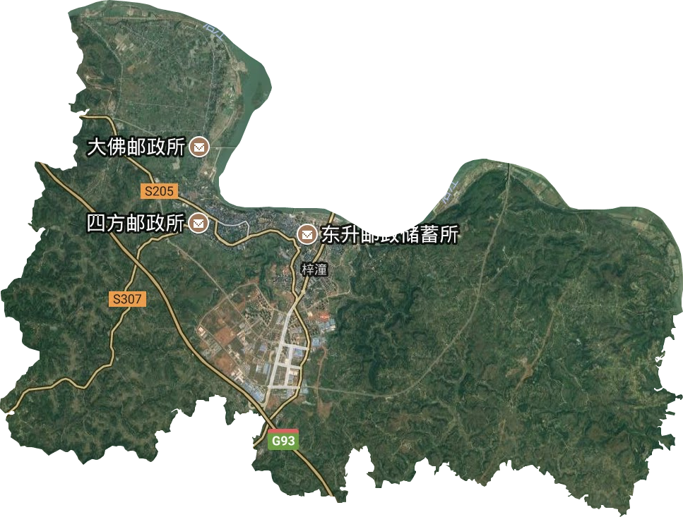 梓潼街道卫星图