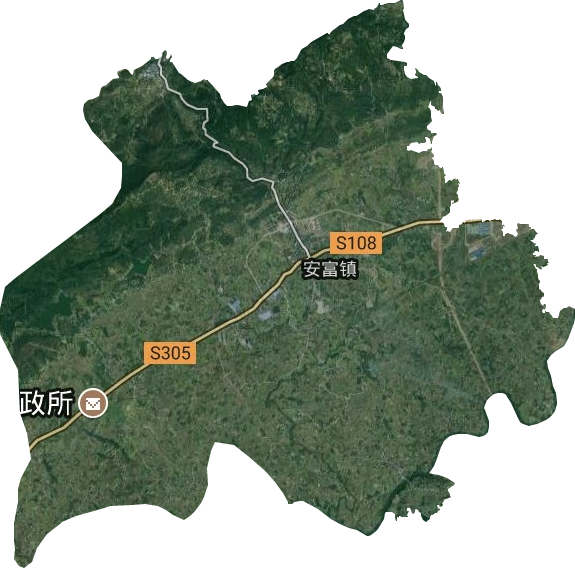 安富街道卫星图