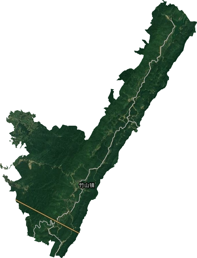 竹山镇卫星图