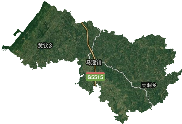 马灌镇卫星图