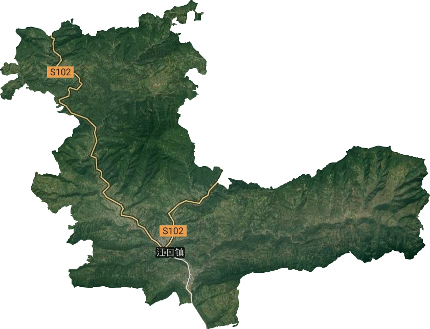 江口镇卫星图