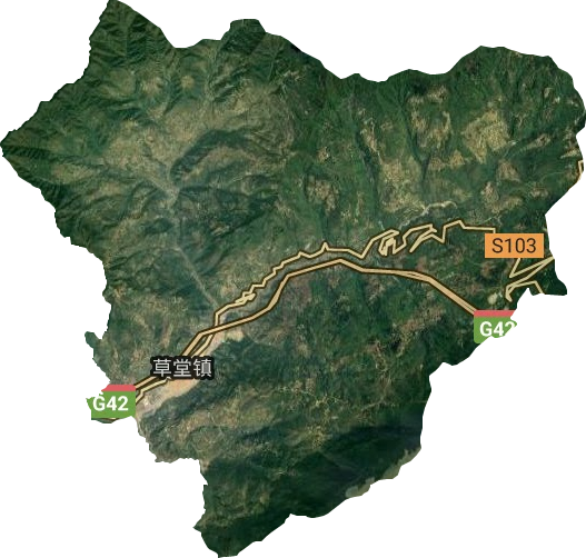 草堂镇卫星图