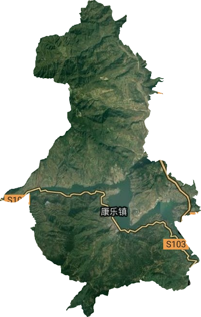 康乐镇卫星图