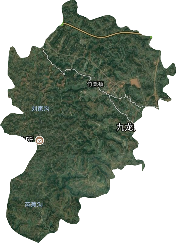 竹篙镇卫星图
