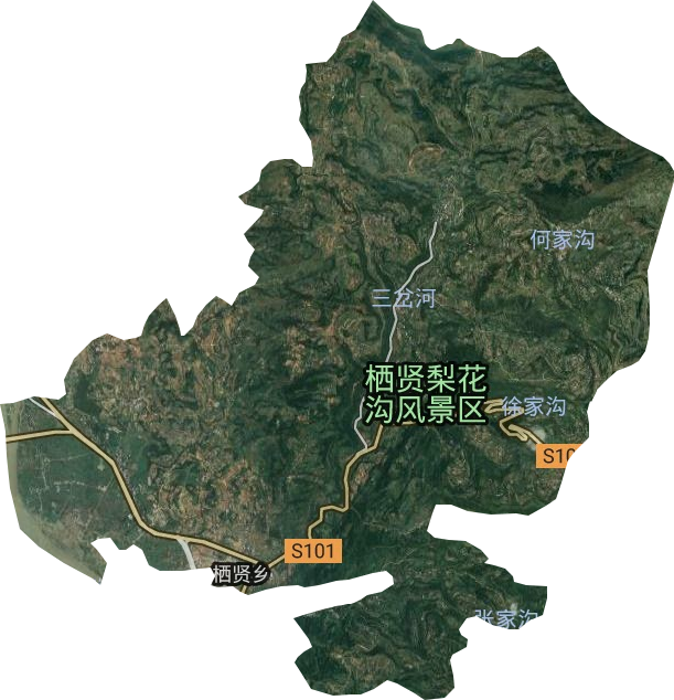 栖贤乡卫星图