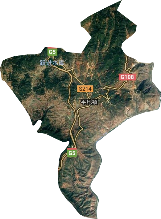平地镇卫星图
