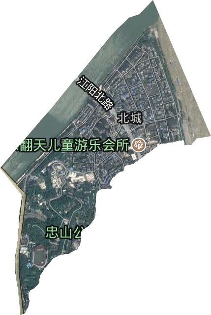 北城街道卫星图
