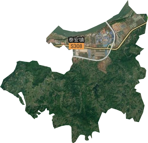 泰安镇卫星图