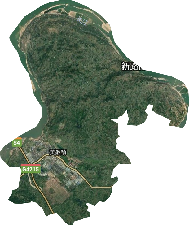 黄舣镇卫星图