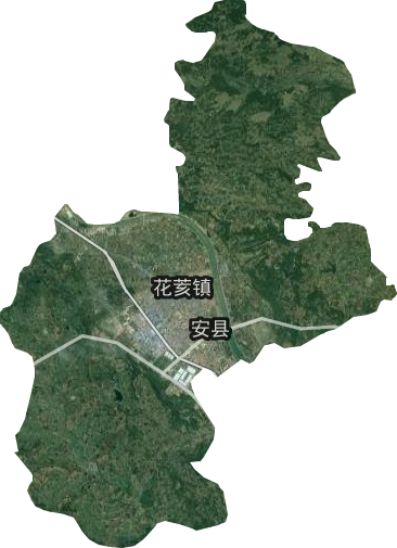 花荄镇卫星图